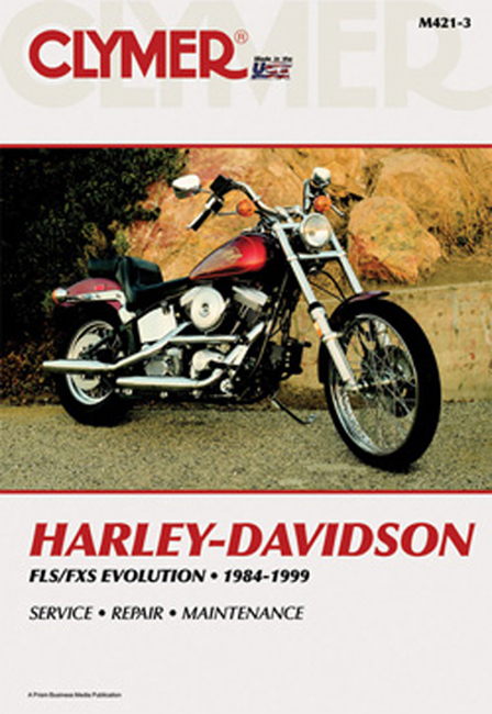 Shop Repair & Service Manual - Soft Cover - For 1984-1999 Harley Davidson FLS & FLX Evolution - Click Image to Close