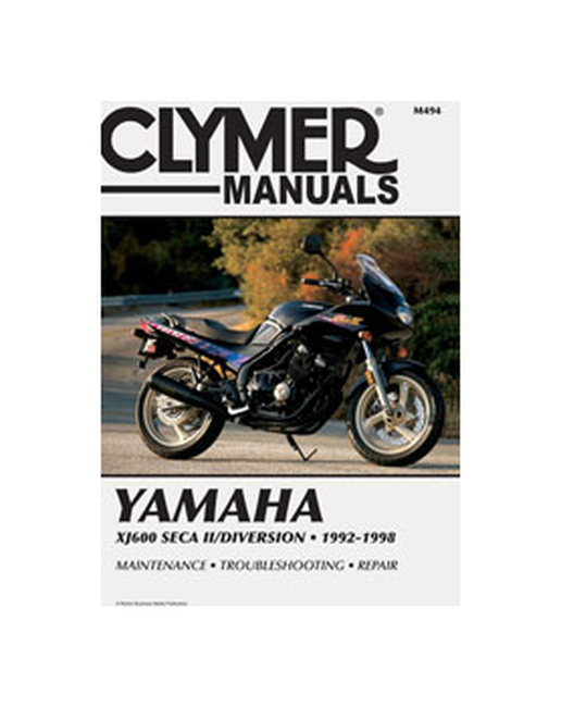 Shop Repair & Service Manual - Soft Cover - For 1992-1998 Yamaha XJ600 Seca II / Diversion - Click Image to Close