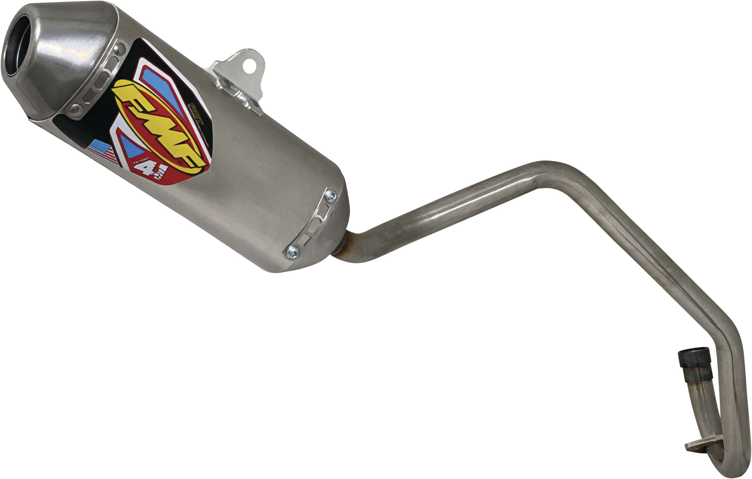 Aluminum Factory 4.1 Mini Full Exhaust - For 02-23 Kawasaki KLX110 - Click Image to Close