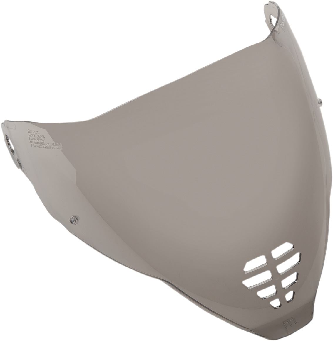 ICON FliteShield Pinlock Prepared Shield Silver Mirror - For ICON Airflite helmets - Click Image to Close