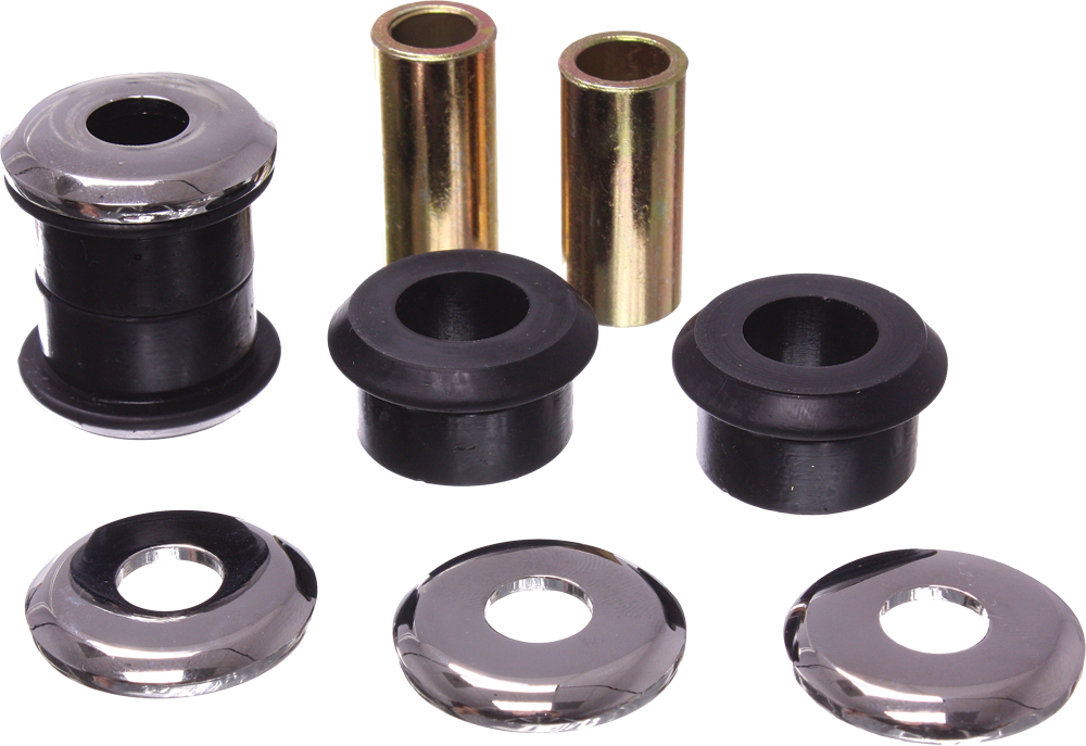 Handlebar Riser Bushings W/ Chrome Washers - Standard Stiffness - For 87-17 Harley Dyna & Softail & 87+ XL - Click Image to Close