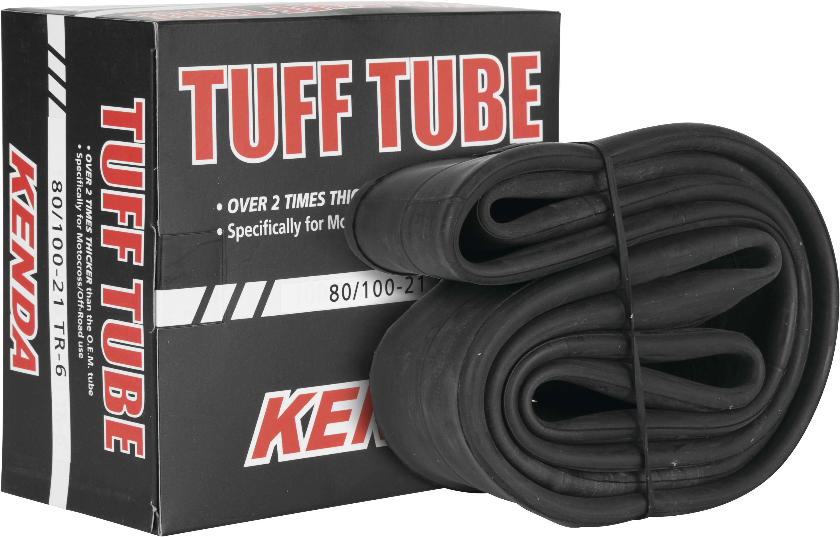 80/100-21 Heavy-Duty Tuff Tube Motorcycle Inner Tube - TR-6 Center Metal Valve - Click Image to Close