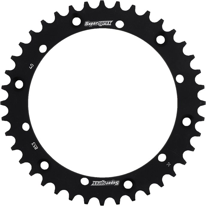 Aluminum Sprocket 40T - Black - For 1998 Yamaha WR400F YZ400F - Click Image to Close