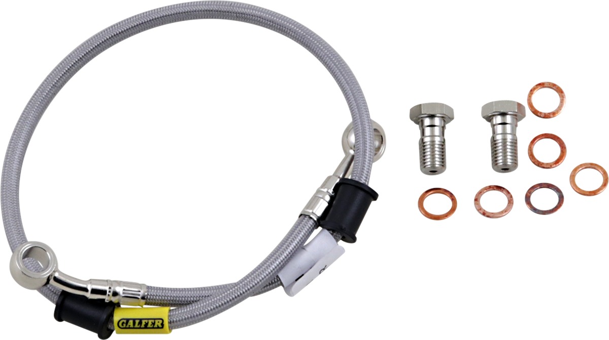 Stainless Steel Rear Brake Line - For 17-23 Kawasaki Z125 PRO - Click Image to Close