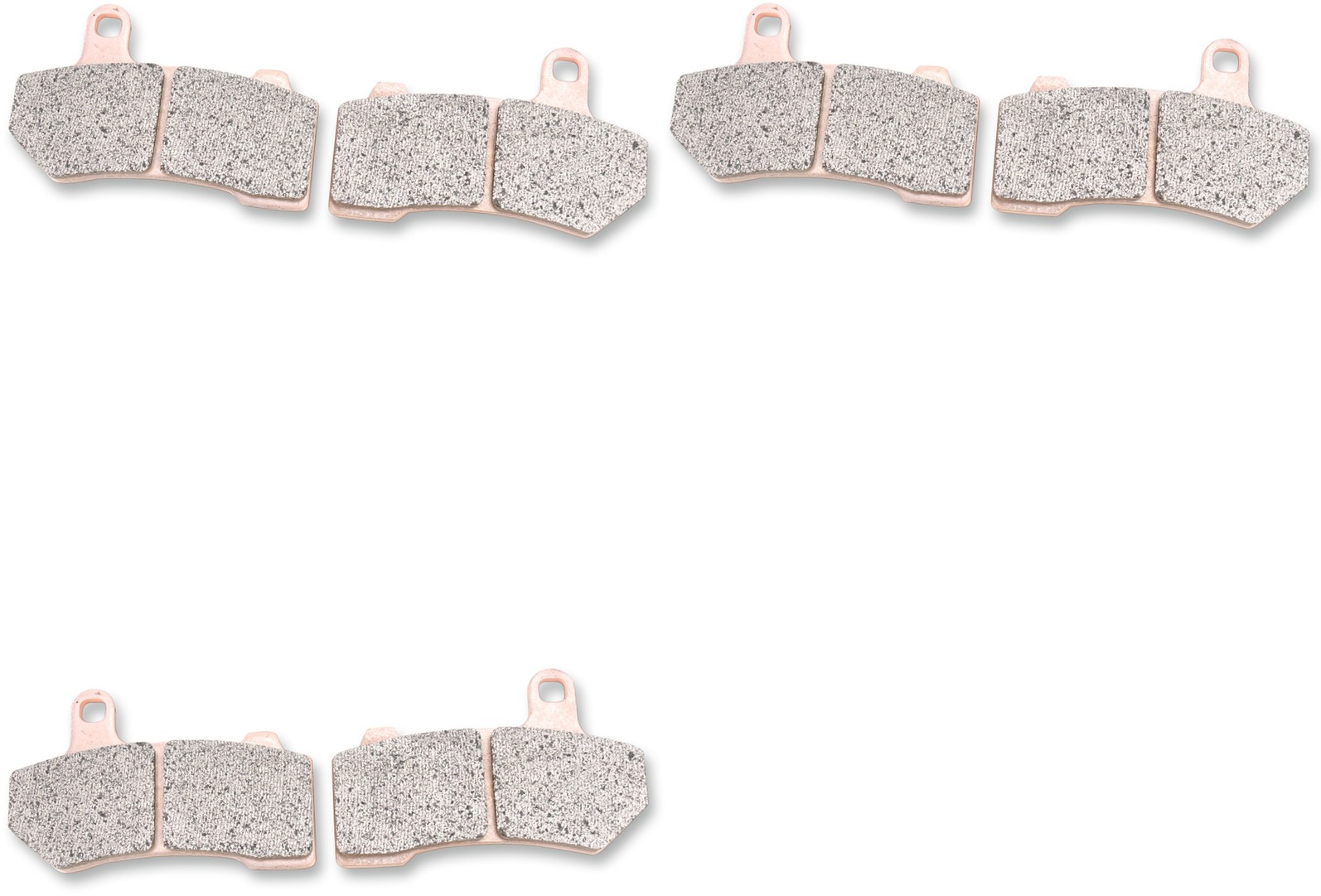 Complete Pad Set - Sintered Metal Brake Pads - Replaces H-D # 41854-08, 42897-08, 42897-06 & 42850-06 - Click Image to Close