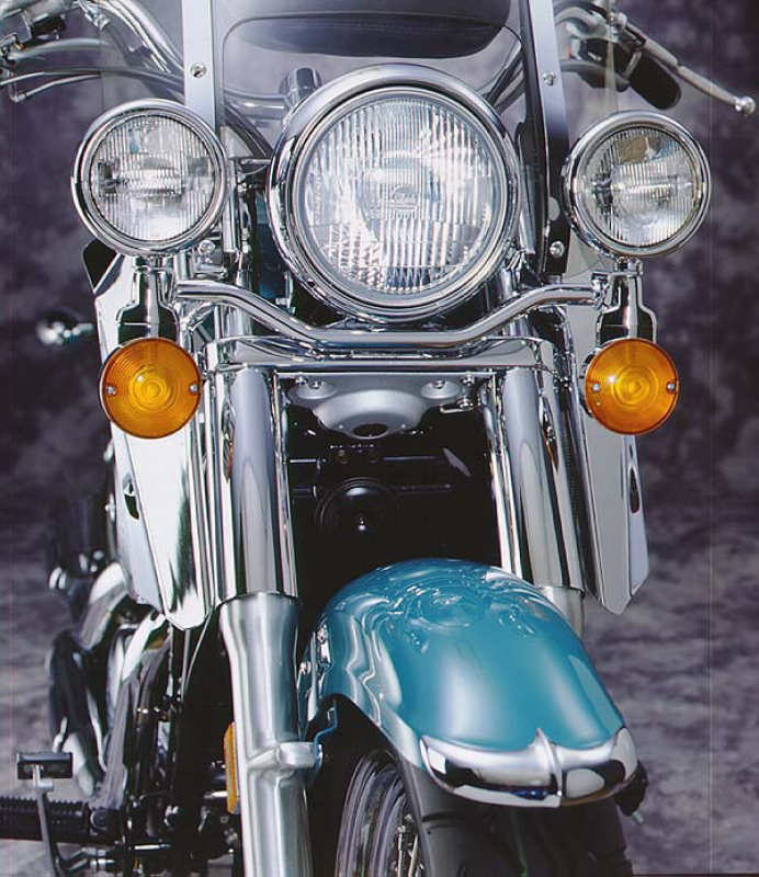 Dakota Windshield Chrome Lowers - Mount kit sold separately - Click Image to Close