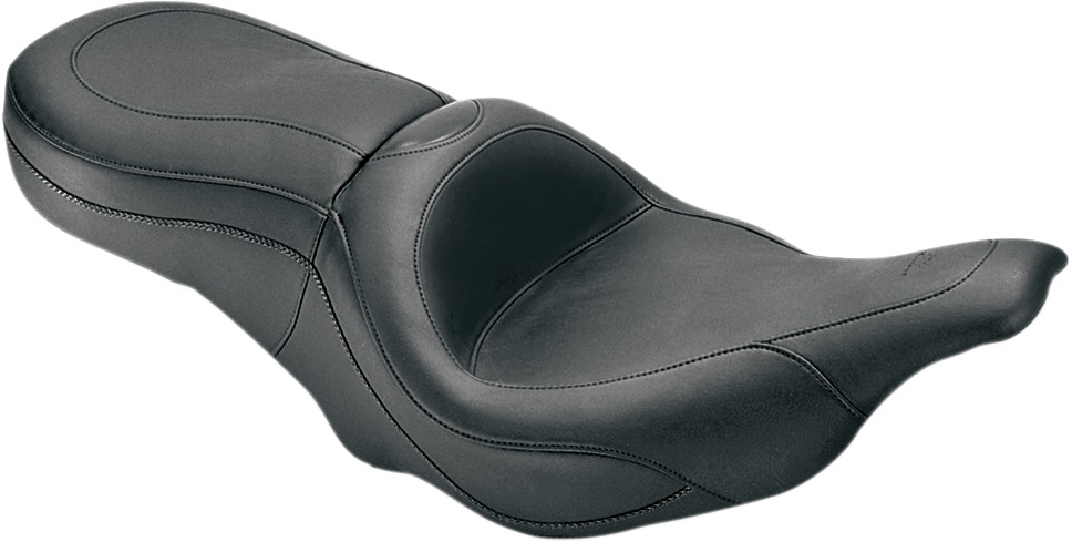 Sport Touring Plain Vinyl 2-Up Seat - For 97-07 Harley FLHT FLTR - Click Image to Close