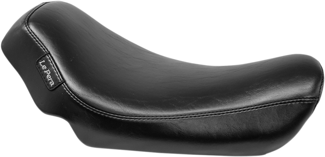 Streaker Smooth Vinyl Solo Seat - Black - For 06-14 Harley FXD Dyna - Click Image to Close