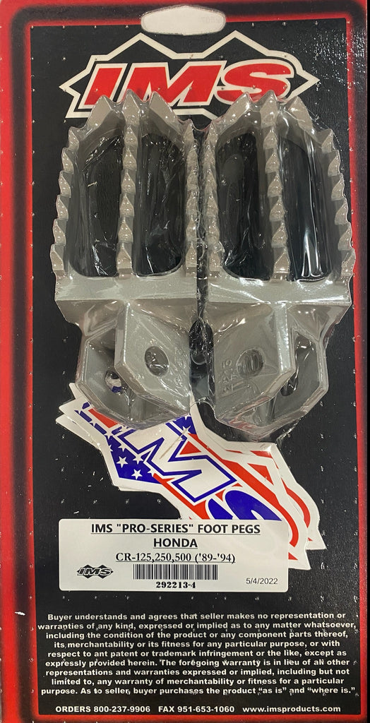 Pro Series Footpegs - For 89-94 Honda CR125R CR250R - Click Image to Close