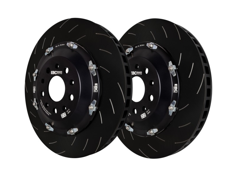 2 Piece SG Racing Front Rotors - For 2020+ Chevrolet Corvette Stingray 6.2L (w/Z51 Perf Pack) - Click Image to Close