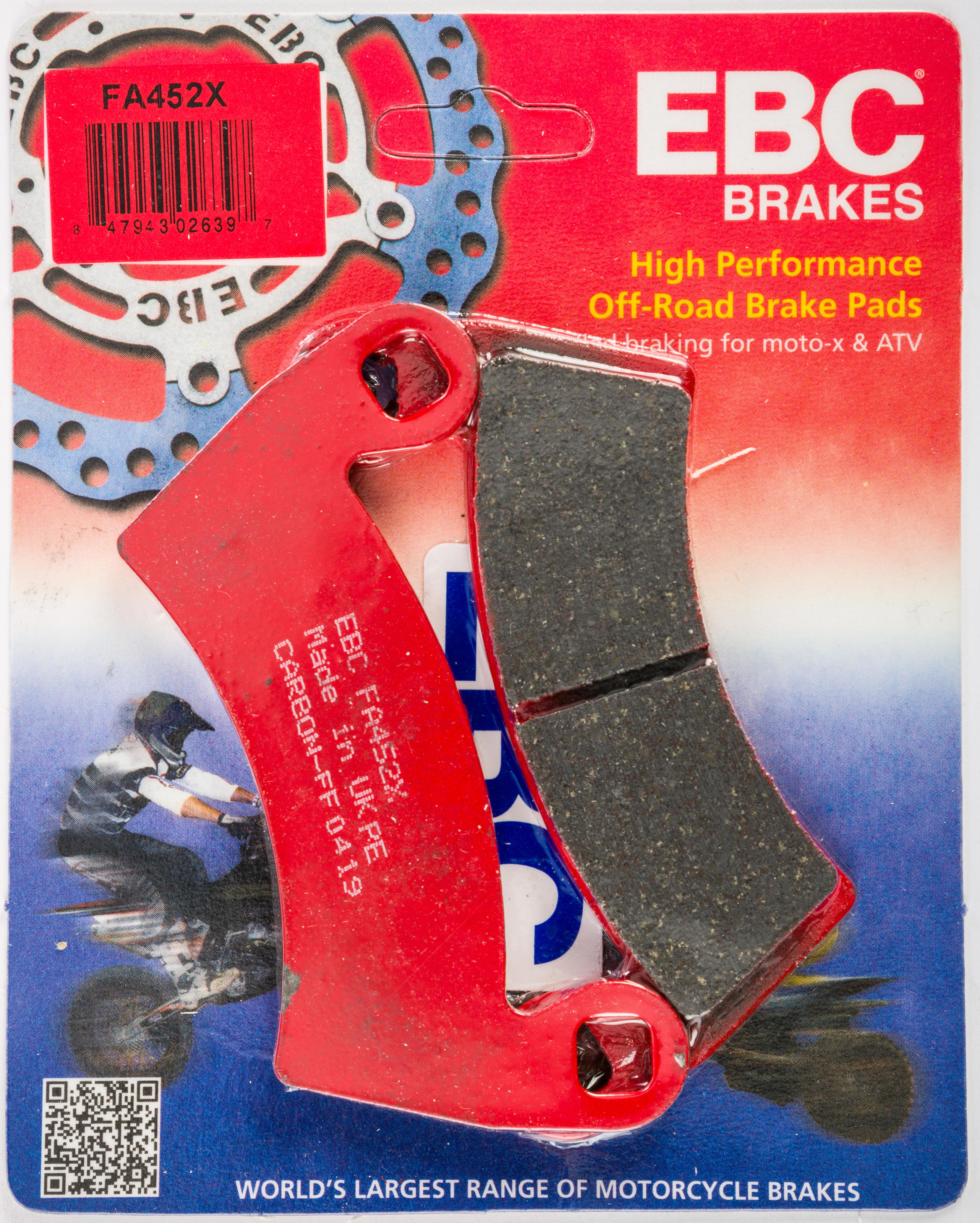 Standard Organic Brake Pads - Replaces Polaris 2205949 & 2203747 - Click Image to Close