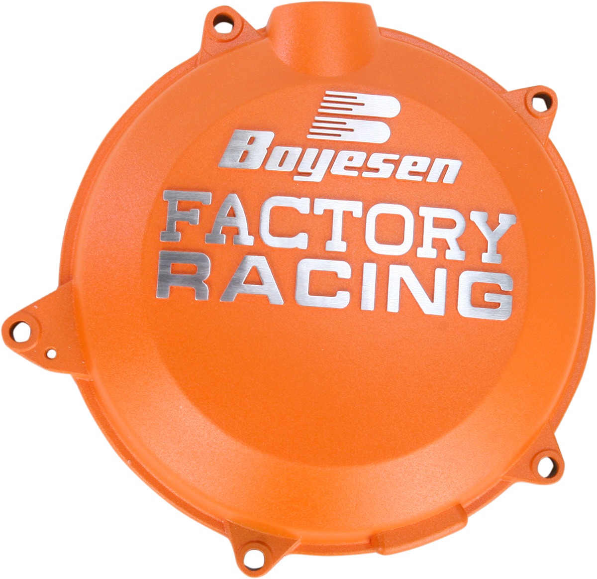 Factory Racing Clutch Cover Orange - For 11-16 Husqv KTM 450/501 - Click Image to Close