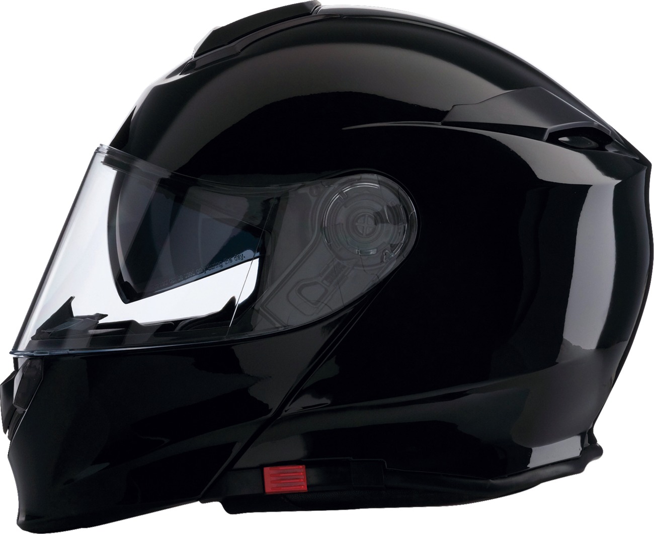 Z1R Solaris 2.0 Modular Helmet XS Black Gloss - Modular helmet with drop-down sun visor - Click Image to Close