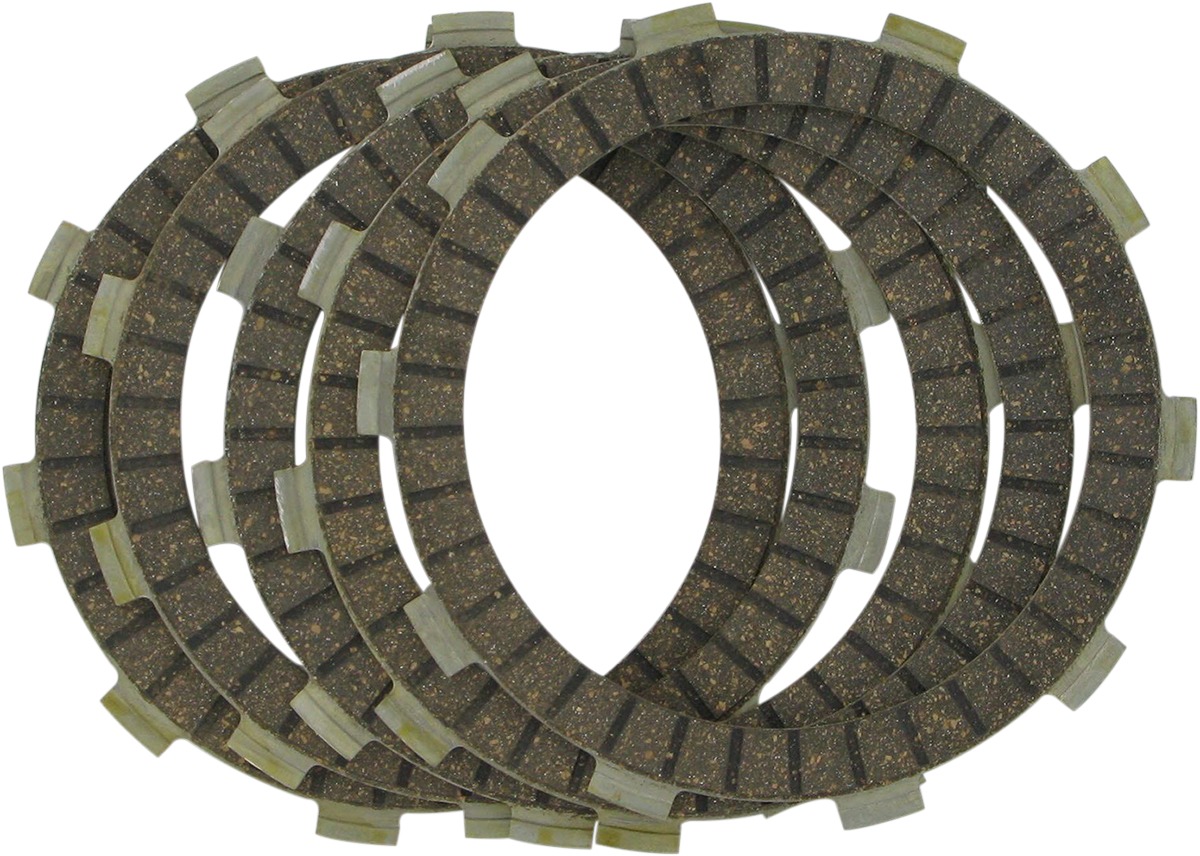 Clutch Friction Plates Kit - Standard Cork Style - For 85-87 Honda ATC250ES Big Red & TRX250 FourTrax - Click Image to Close