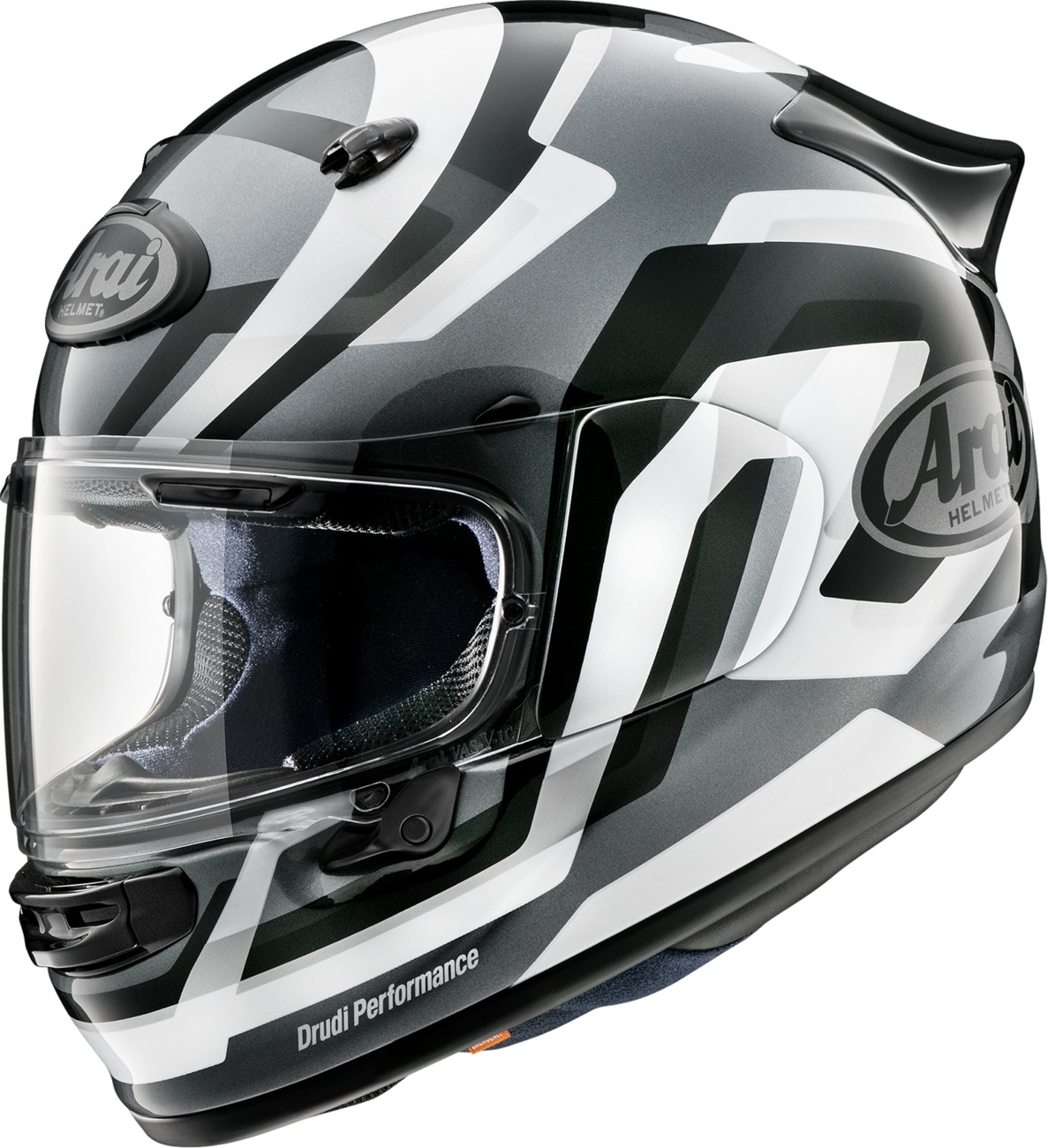 Arai Contour-X Snake Helmet XS White/Black/Silver - Full face helmet with Snake graphic - Click Image to Close