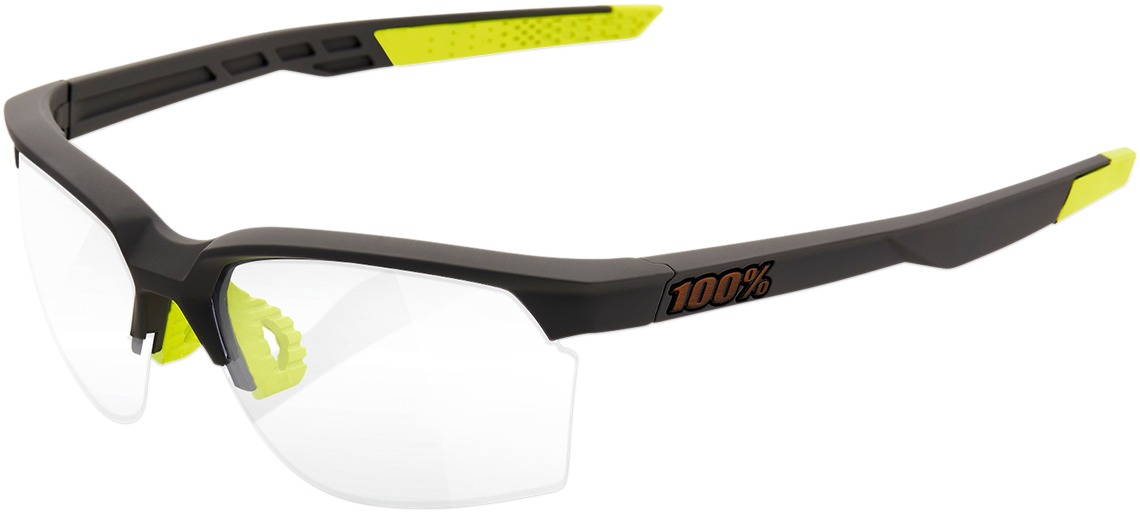 Sportcoupe Sunglasses Gray/Yellow w/ Clear Photochromic Lens - Click Image to Close