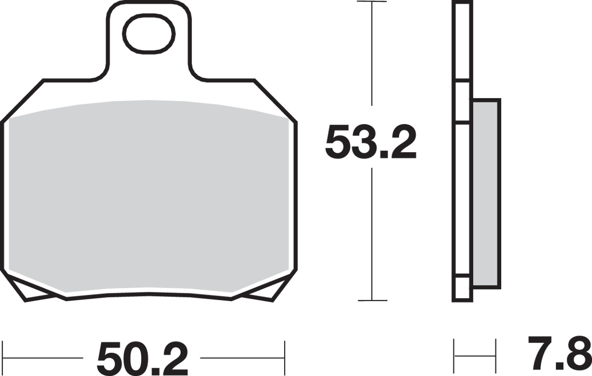 Rear Ceramic Brake Pads - 730Hf Ceramic Brake Pads Sbs - Click Image to Close