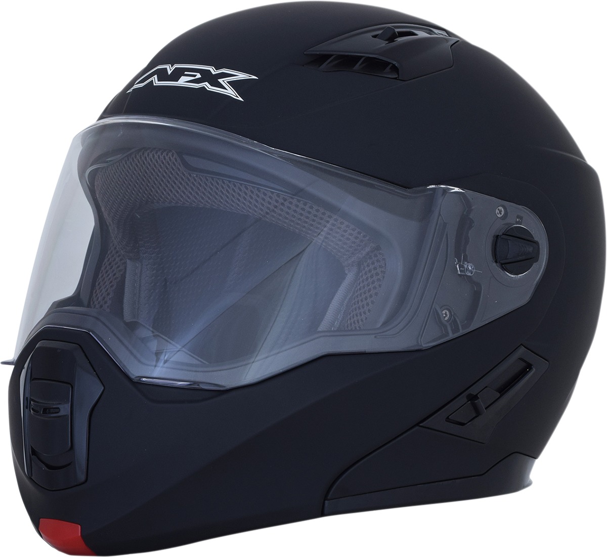 FX-111 Modular Street Helmet Matte Black Small - Click Image to Close
