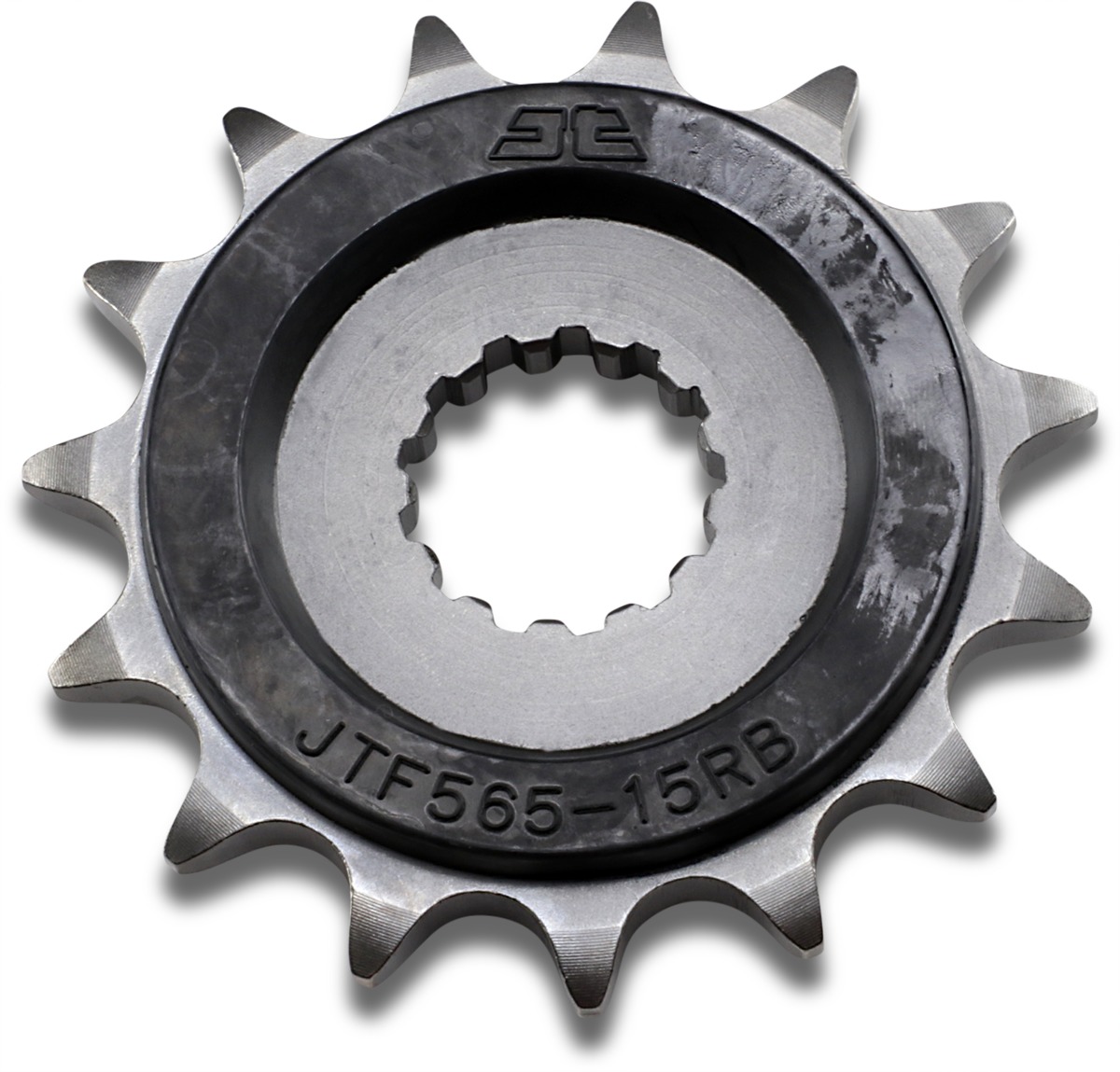 Front Steel Countershaft Sprocket w/ Rubber Damper - 15 Tooth 520 - Click Image to Close