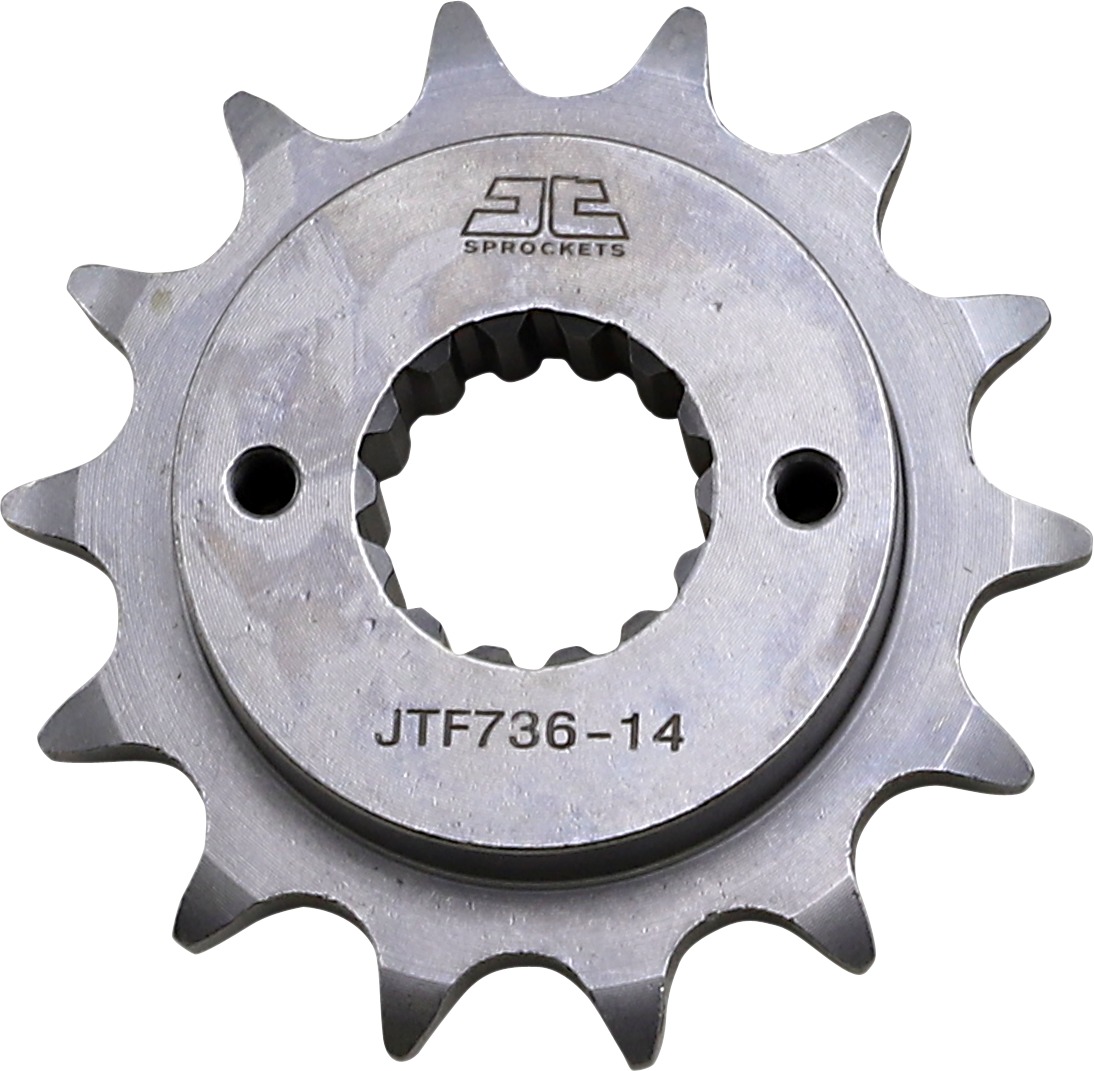 Front Steel Countershaft Sprocket - 14 Tooth 520 - Click Image to Close