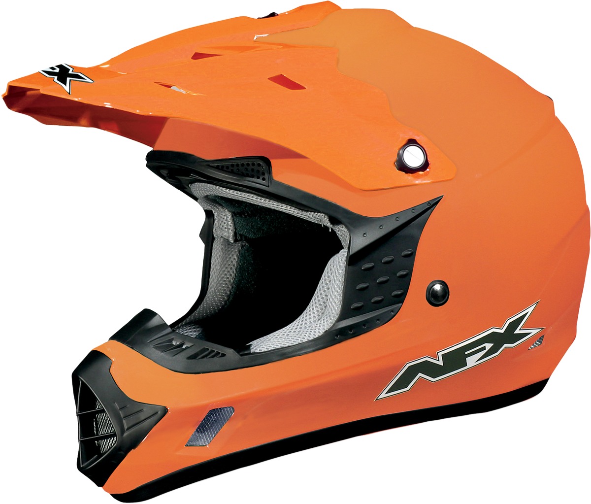 FX-17 Solid Full Face Offroad Helmet Gloss Orange 4X-Large - Click Image to Close