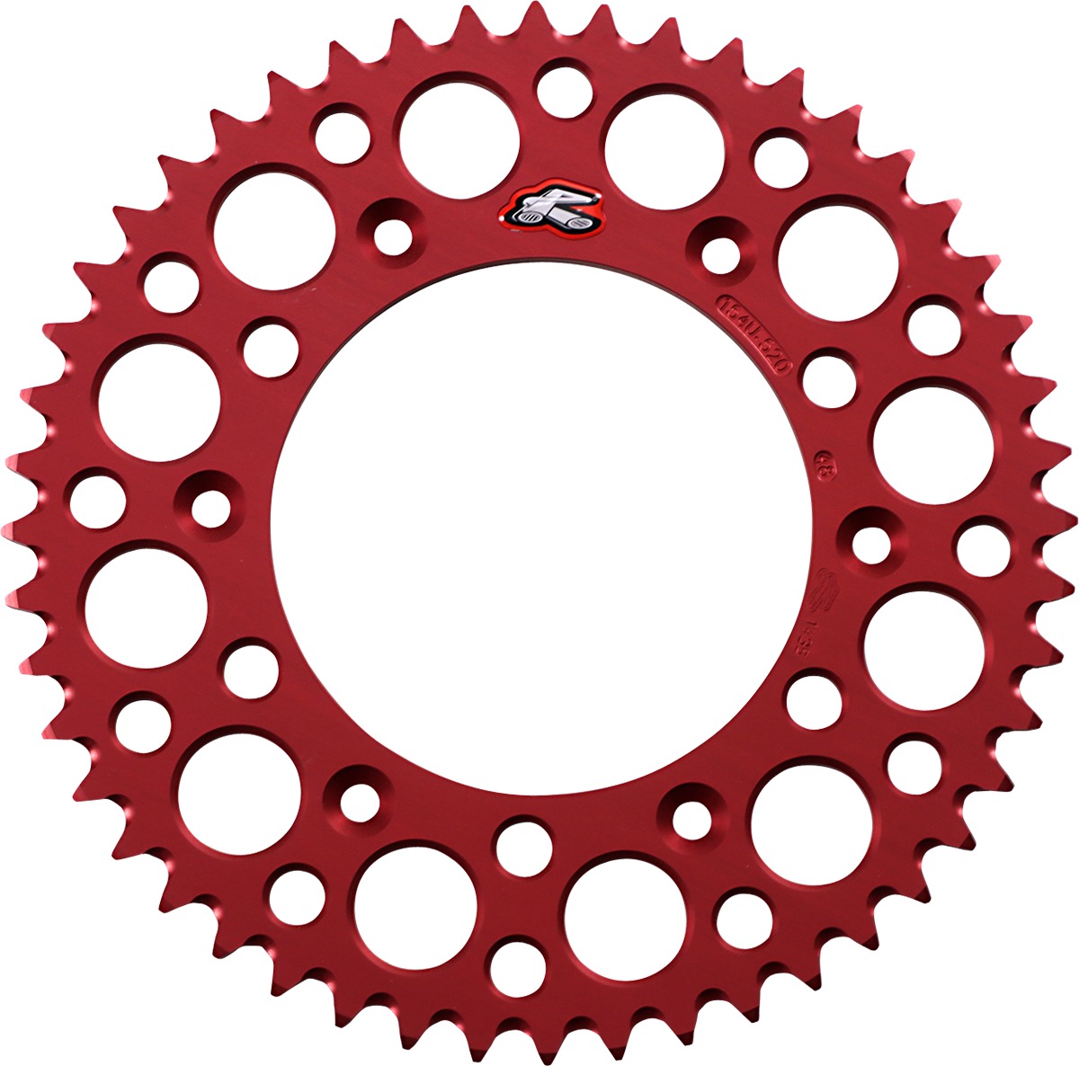 Rear Sprocket Grooved - Red 520-48 Teeth - For 96-18 Honda CR250R/CRF150/250R/450R/X/XR 250R/650R - Click Image to Close