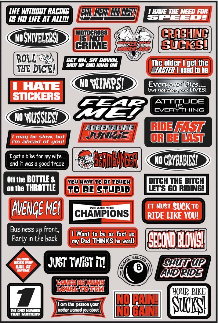 Sponsor Sticker Kits - Fx Fun Phrases Stickers - Click Image to Close