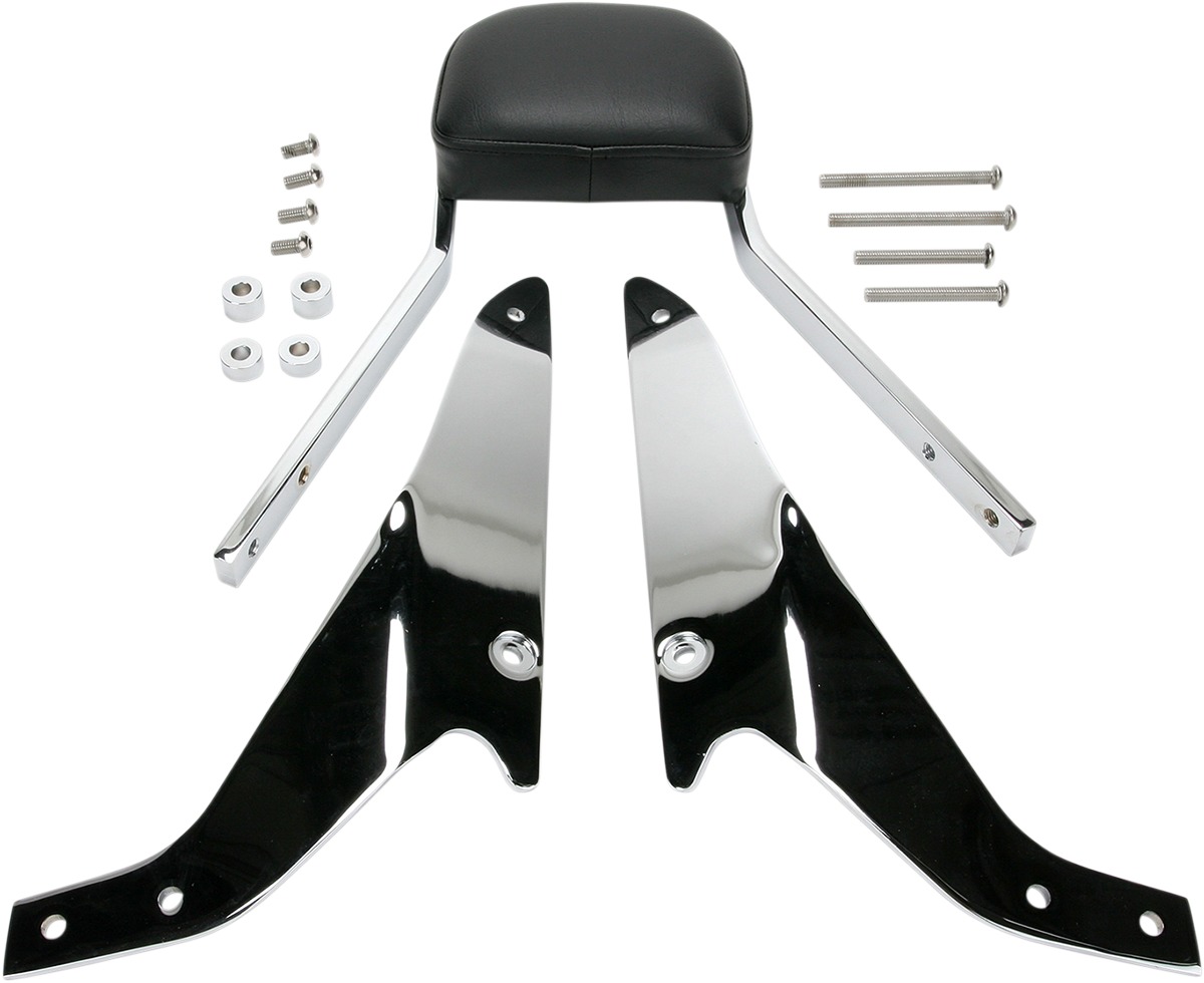 Mini Square 11" Sissy Bar Chrome - For 06-14 Suzuki Boulevard M109R - Click Image to Close