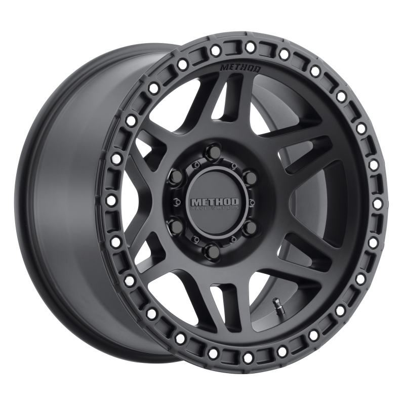 MR312 17x9 -12mm Offset 6x5.5 106.25mm CB Matte Black Wheel - Click Image to Close