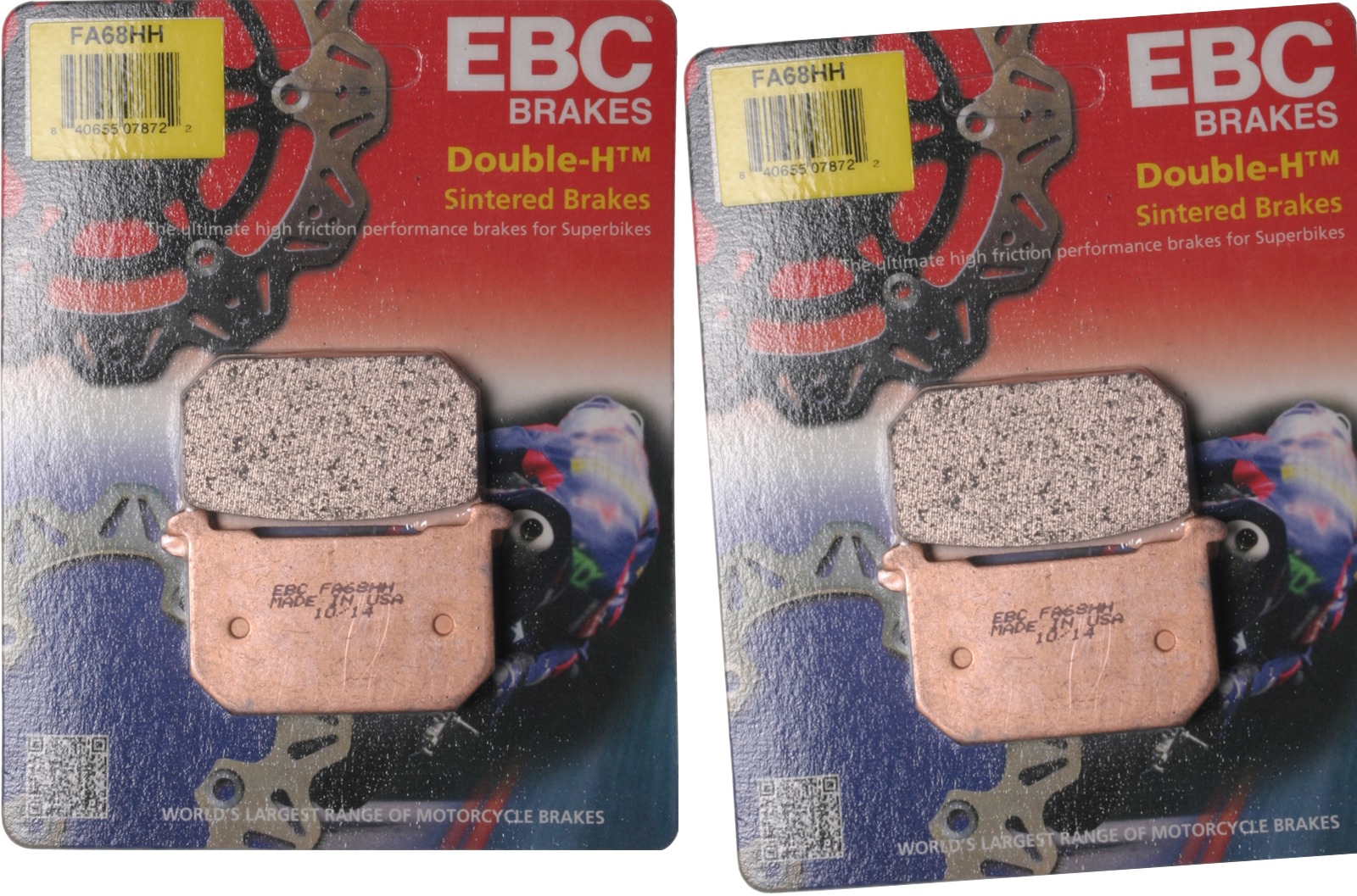 Sintered Double-H Brake Pads Front Set - Click Image to Close