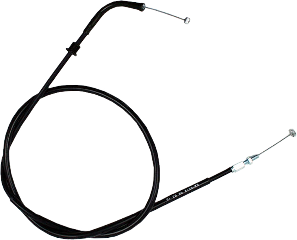 Black Vinyl Throttle Cable - Honda CB TRX - Click Image to Close