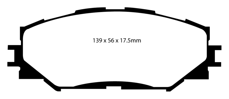 Greenstuff Front Brake Pads - For 06-08 Toyota RAV 4 2.4 - Click Image to Close