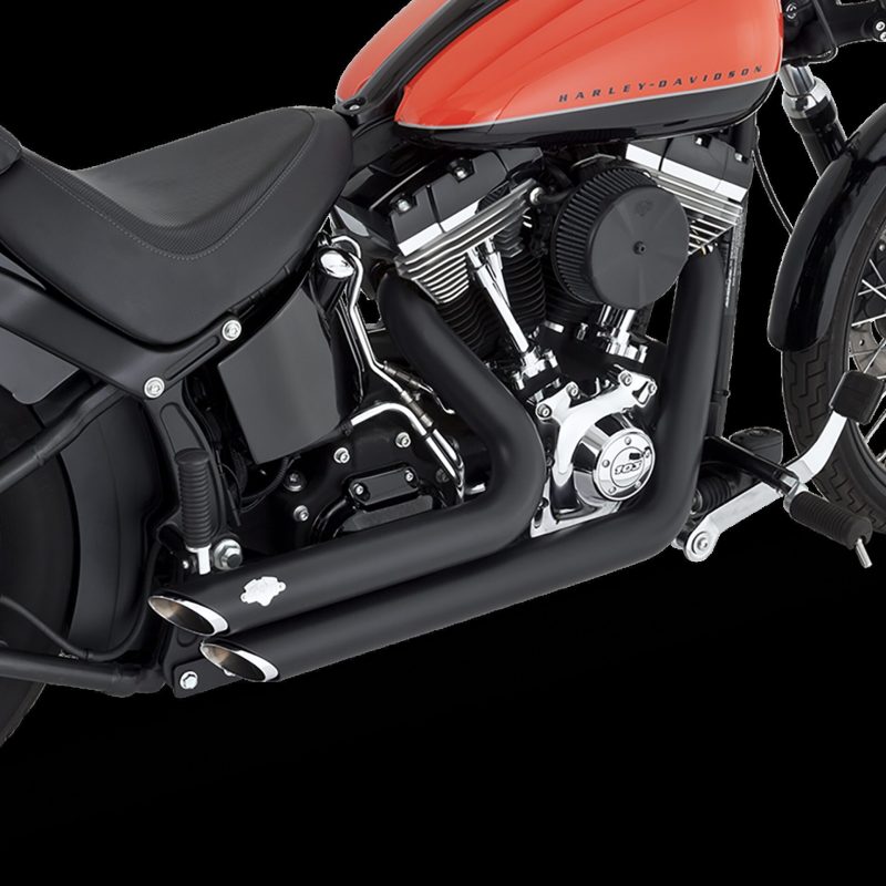 Vance & Hines HD Softail 12-17 Shortshots Staggered PCX Full System Exhaust - Click Image to Close