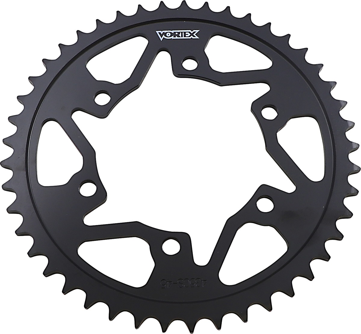 Steel Rear Sprocket 45T 525 - Black - For Ninja GSXR YZF-R6 - Click Image to Close