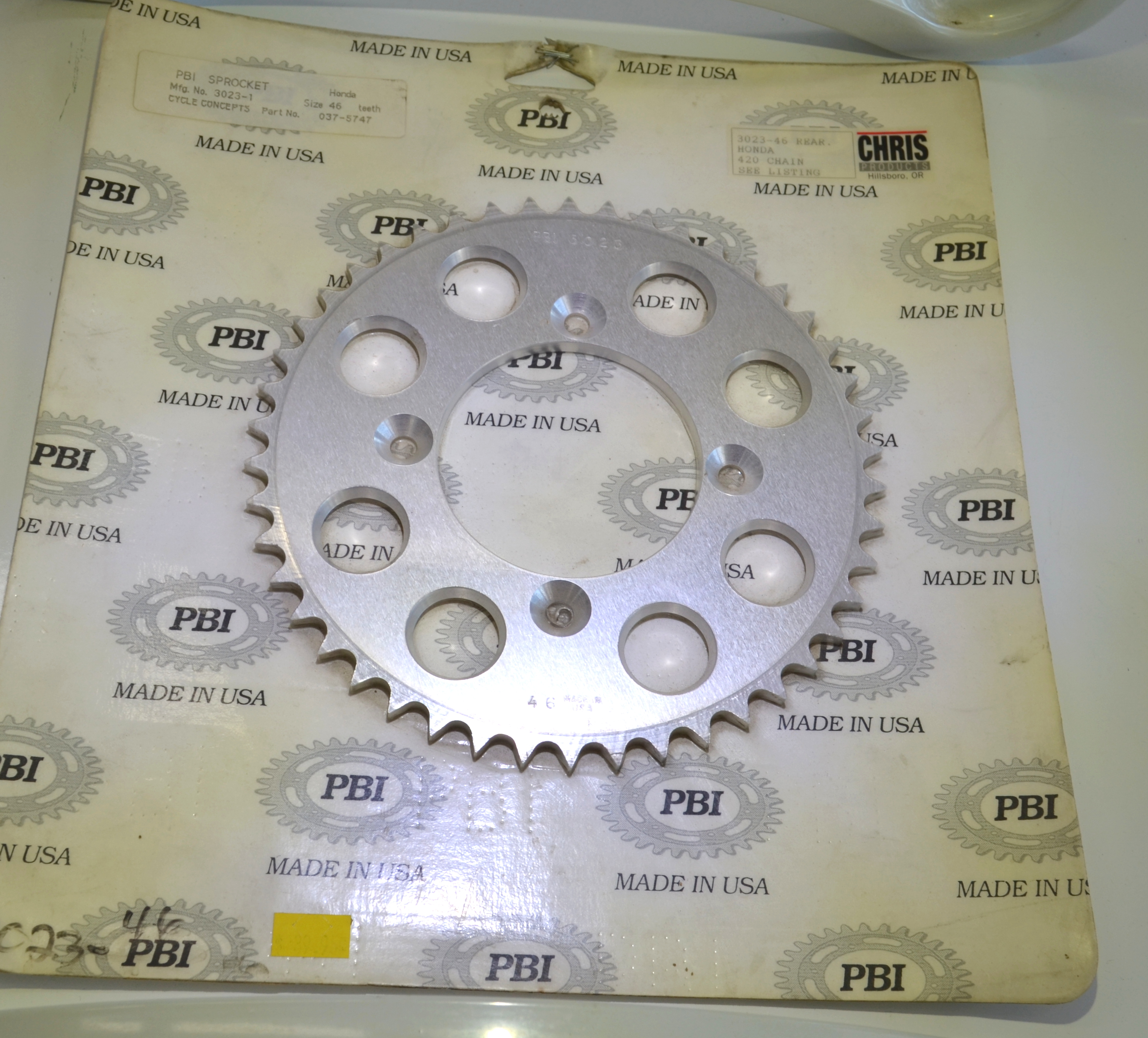 REAR SPROCKET ALUMINUM 46T-420 * Old Stock - Click Image to Close