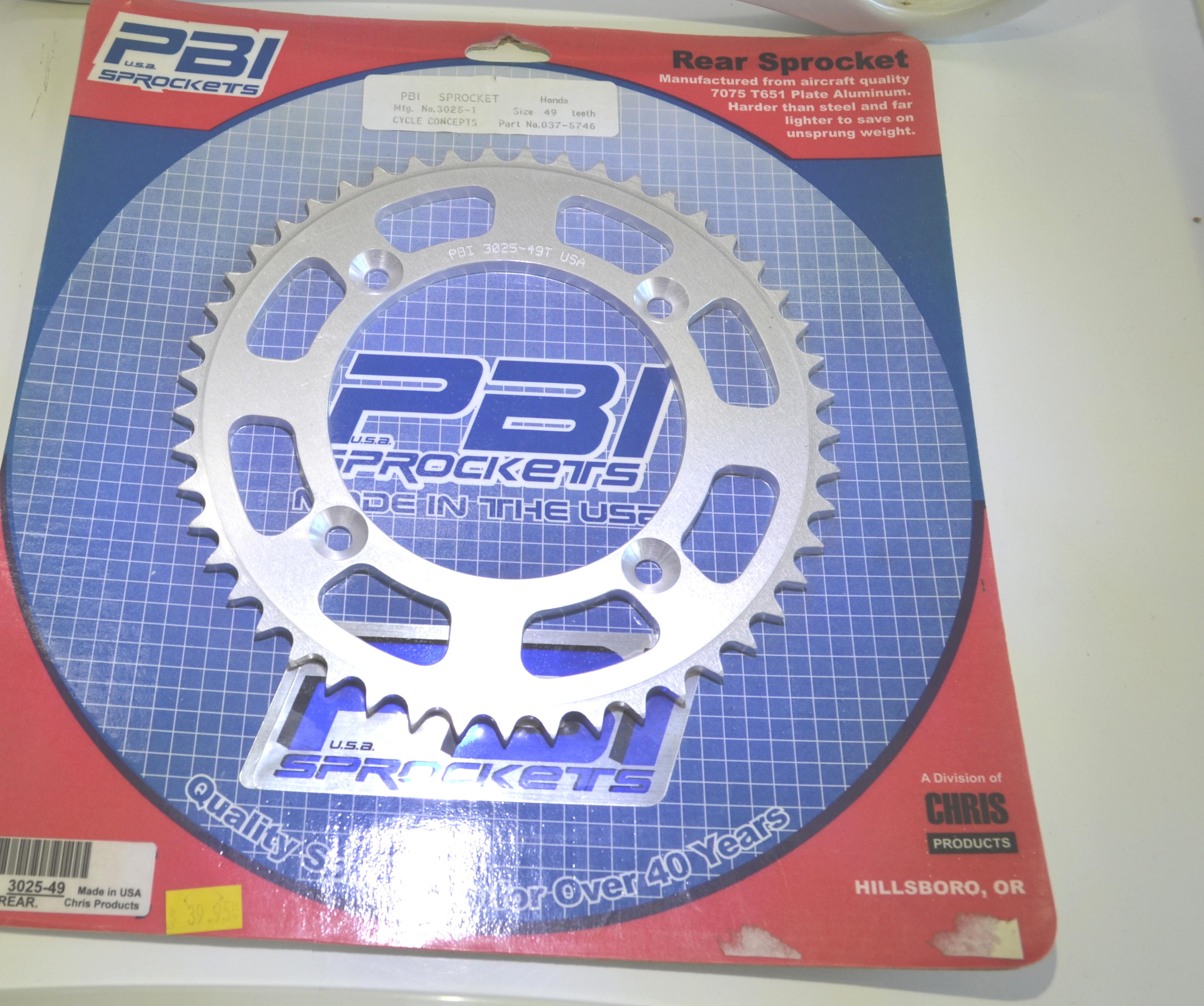 REAR SPROCKET ALUMINUM 49T-420 - Click Image to Close