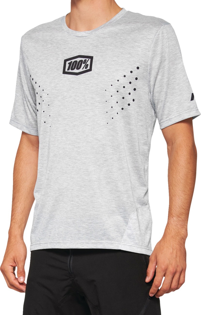 100% Airmatic Mesh Jersey Grey Large - Click Image to Close