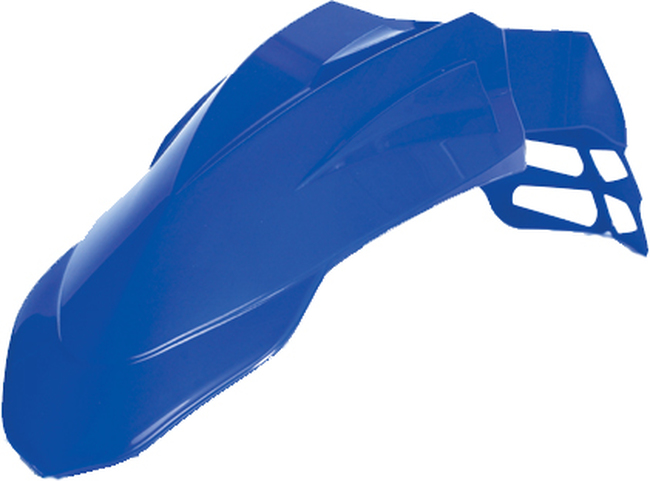 Blue Supermotard Front Fender - Universal For Most MX/SM Motorcycles - Click Image to Close