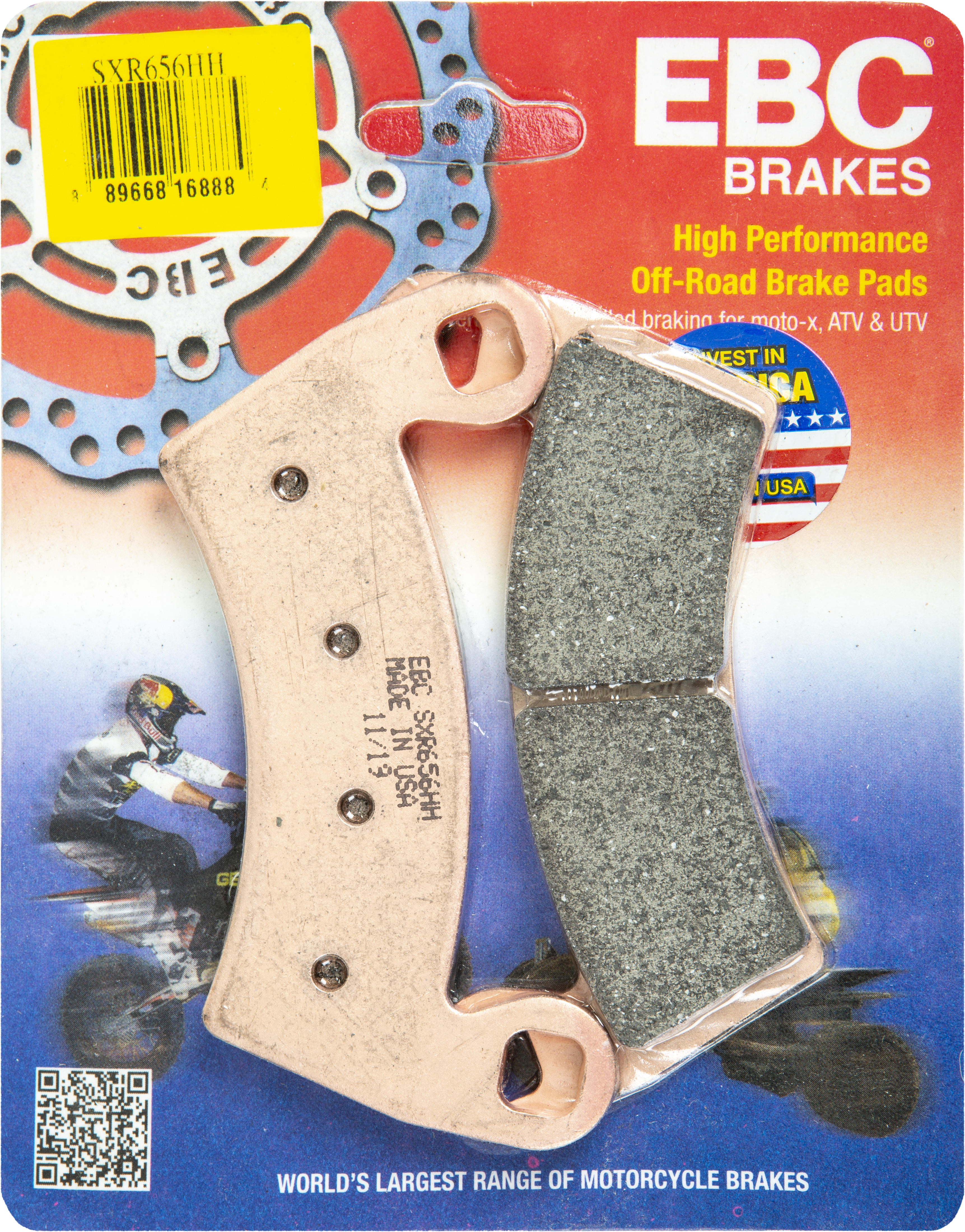 SXRHH Series Race Formula Sintered Brake Pads - Click Image to Close