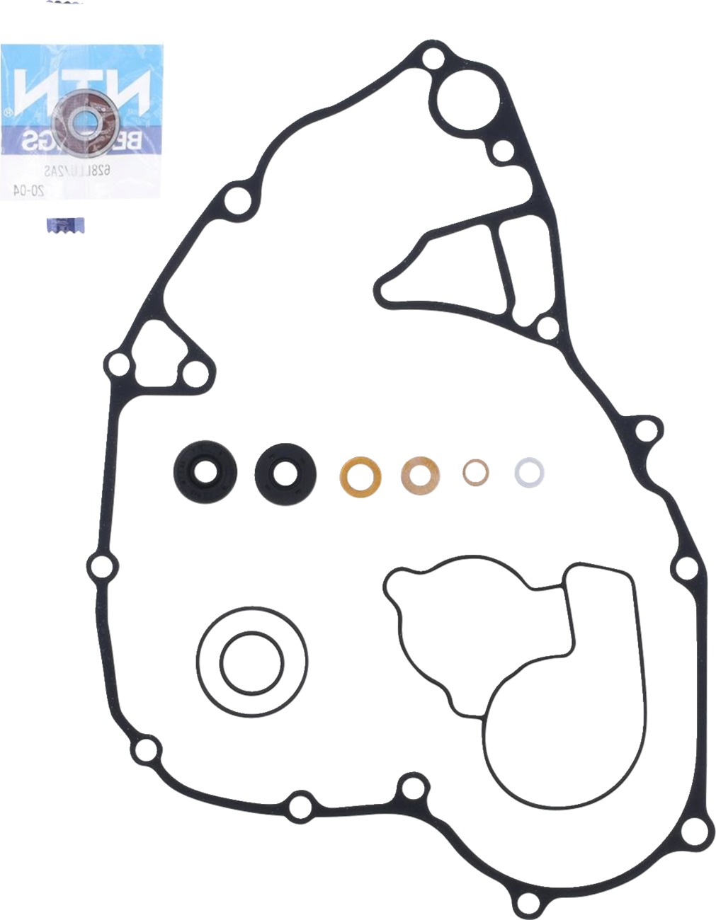 ATHENA Water Pump Rebuild & Gasket Kit For 21-24 Kawasaki KX250 - Click Image to Close