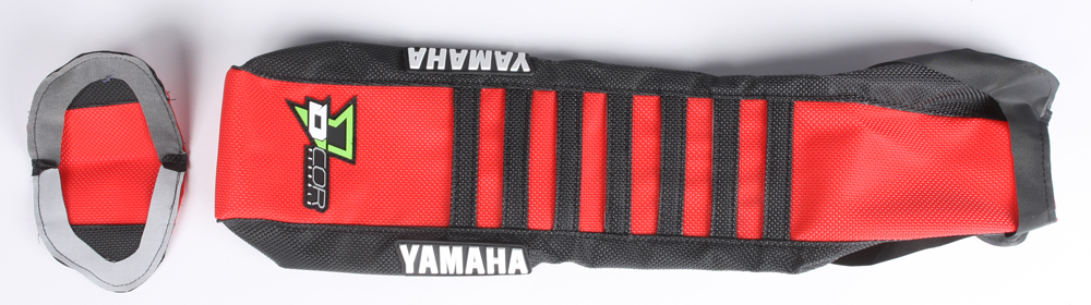 Gripper Seat Cover Black/Red/Black - For 14-18 Yamaha WR YZ - Click Image to Close