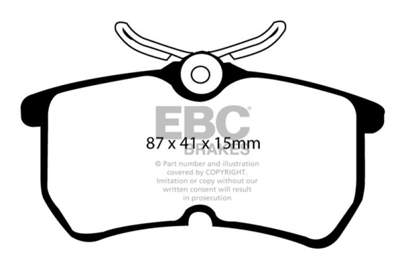 Bluestuff Rear Brake Pads - For 13-19 Ford Fiesta ST 1.6T - Click Image to Close