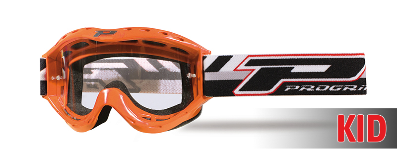 3101 Orange Atzaki Youth MX Goggles - Clear Lens - Click Image to Close