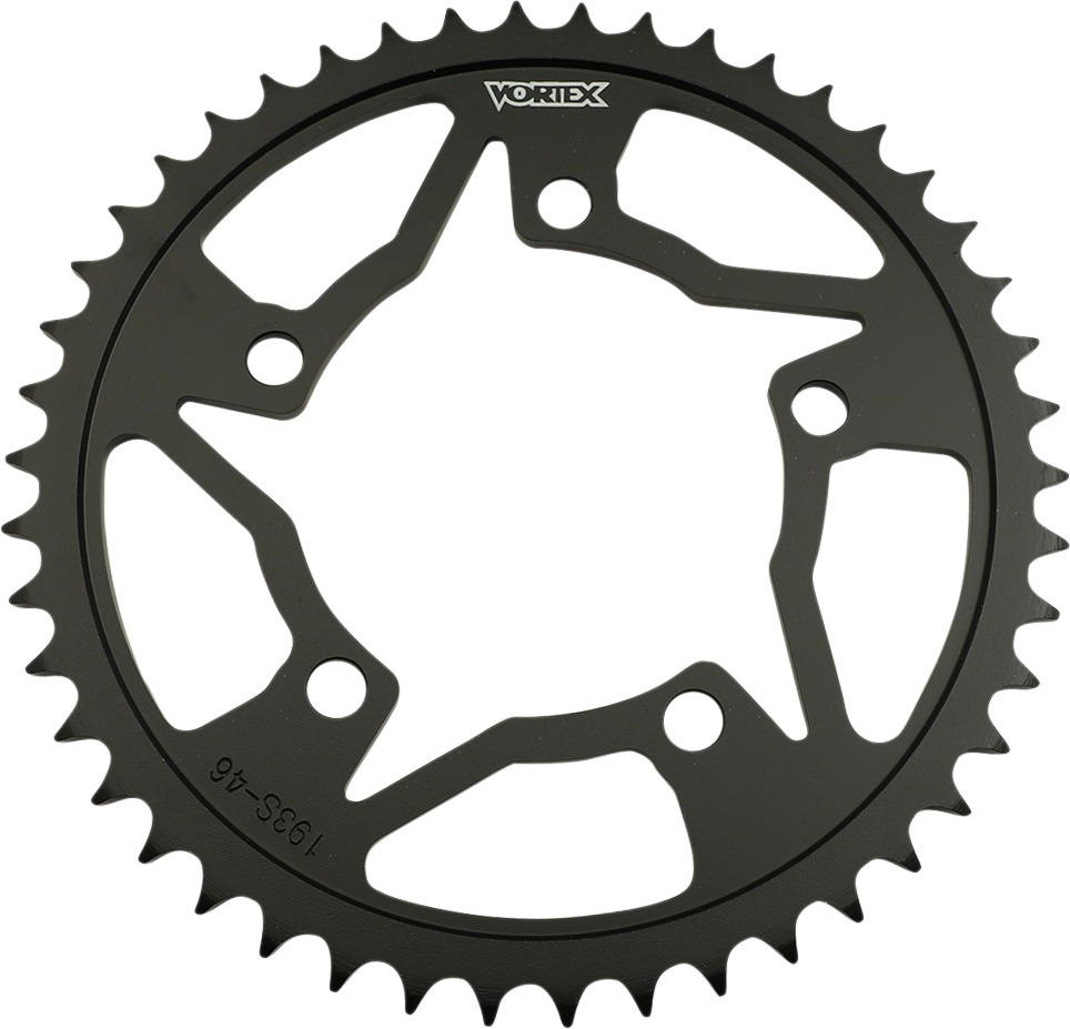 Carbon Steel 525 46T Drive Sprocket - Black - For 09-18 BMW S1000RR - Click Image to Close