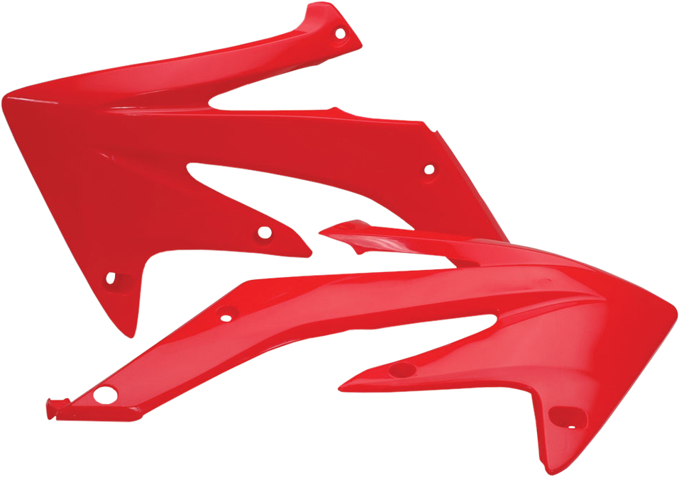 Radiator Shrouds - Red - For 05-08 Honda CRF450R - Click Image to Close