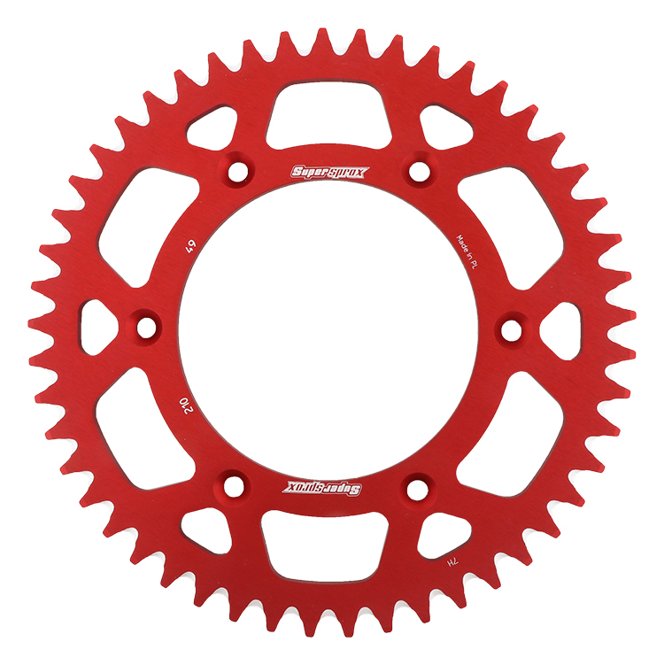 Aluminum Rear Sprocket 49T Red - Click Image to Close