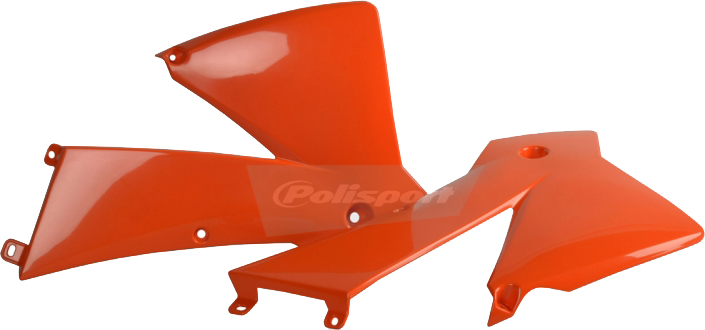 Radiator Shrouds - Orange - For 01-04 KTM 125-525 - Click Image to Close