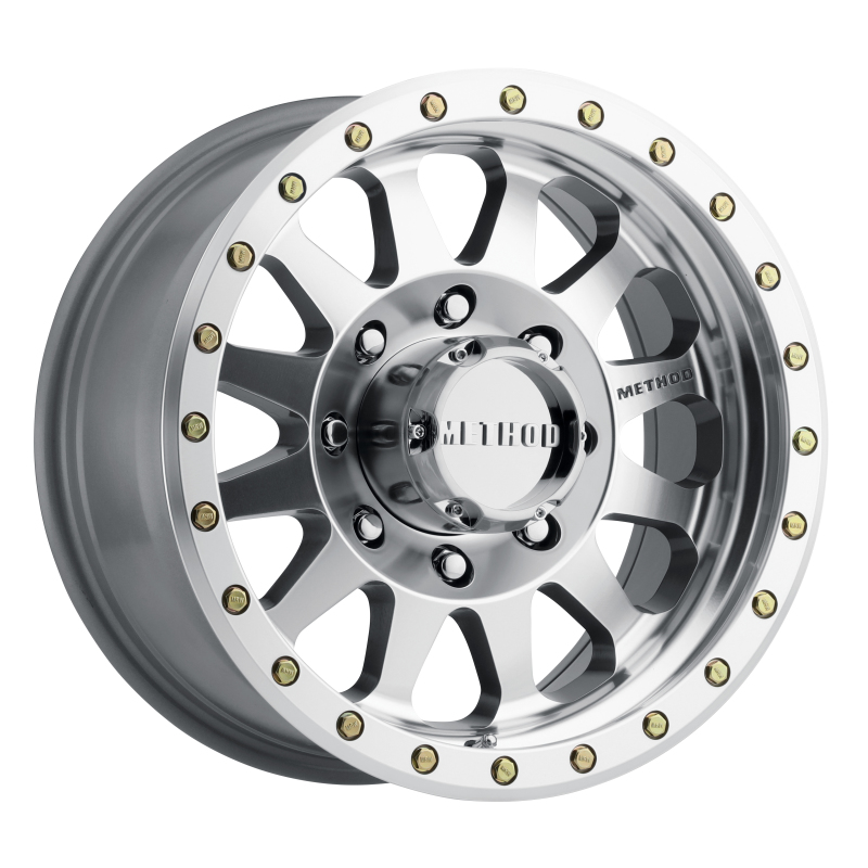 MR304 Double Standard 17x8.5 0mm 8x6.5 130.81mm CB Machined/Clear Coat Wheel - Click Image to Close