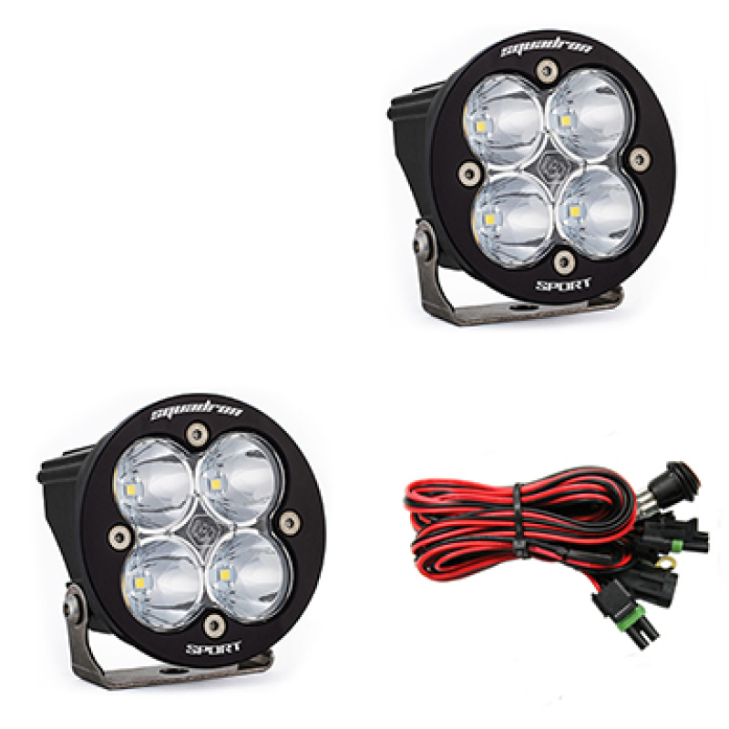 Squadron R Sport LED Spot Pair Light Pods - Clear - Click Image to Close