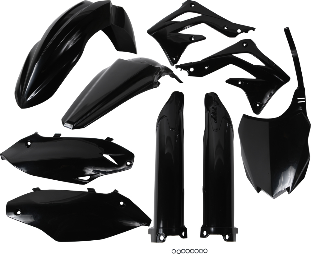 Full Plastic Kit - Black - For 13-15 Kawasaki KX450F - Click Image to Close